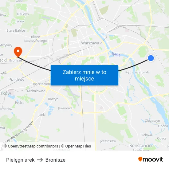 Pielęgniarek to Bronisze map