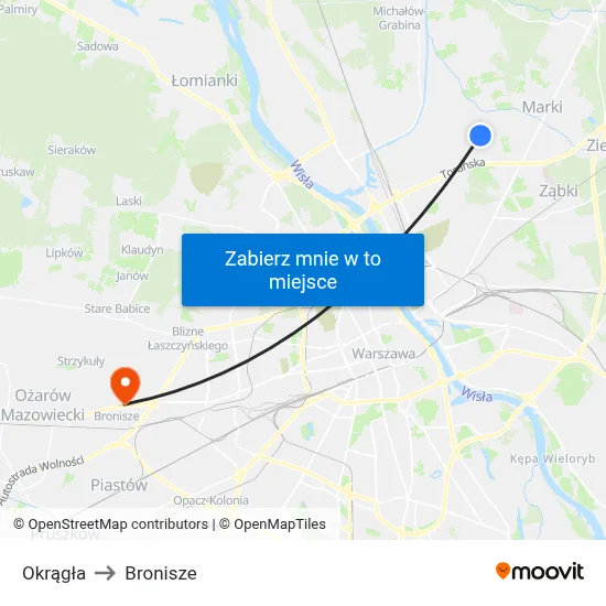 Okrągła to Bronisze map