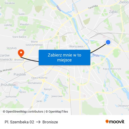 Pl. Szembeka 02 to Bronisze map