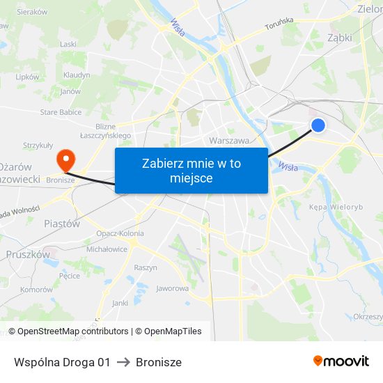 Wspólna Droga 01 to Bronisze map