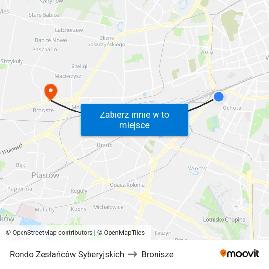Rondo Zesłańców Syberyjskich to Bronisze map