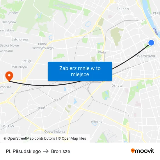 Pl. Piłsudskiego to Bronisze map