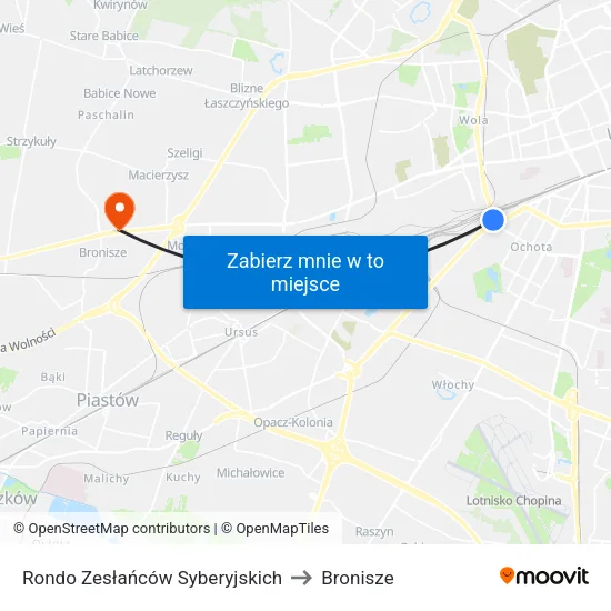 Rondo Zesłańców Syberyjskich to Bronisze map