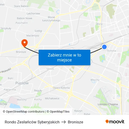 Rondo Zesłańców Syberyjskich to Bronisze map