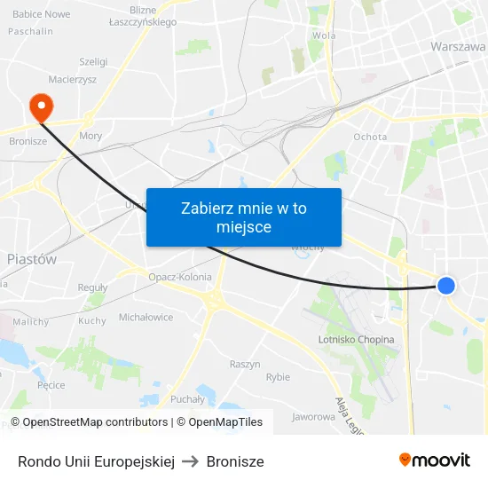 Rondo Unii Europejskiej to Bronisze map