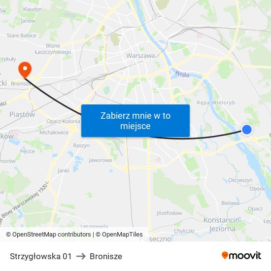 Strzygłowska 01 to Bronisze map