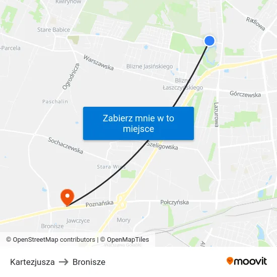 Kartezjusza to Bronisze map