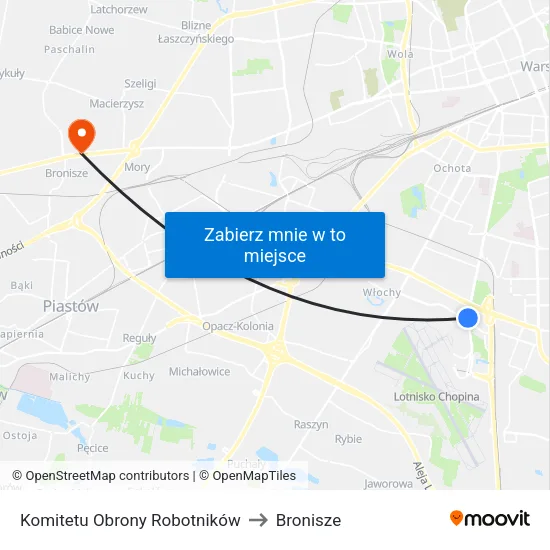 Komitetu Obrony Robotników to Bronisze map