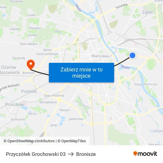 Przyczółek Grochowski 03 to Bronisze map