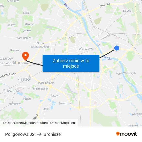 Poligonowa 02 to Bronisze map