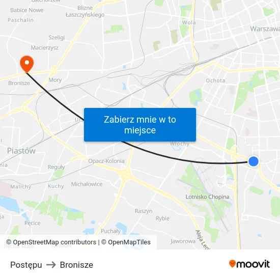 Postępu to Bronisze map