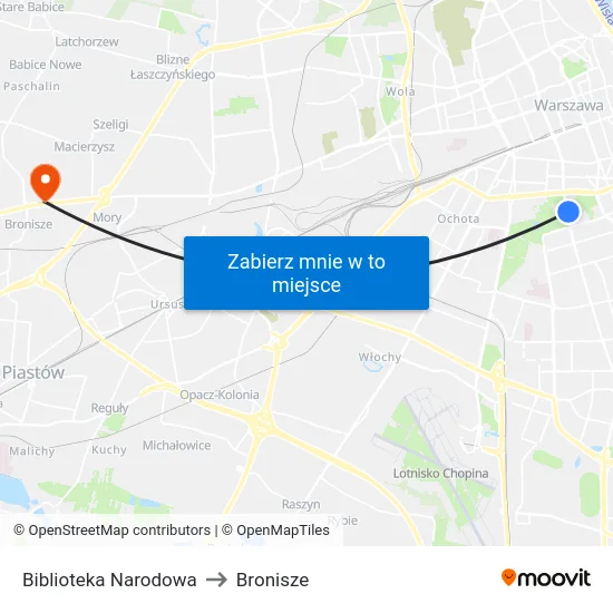 Biblioteka Narodowa to Bronisze map