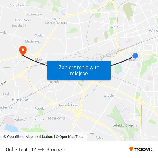 Och - Teatr 02 to Bronisze map