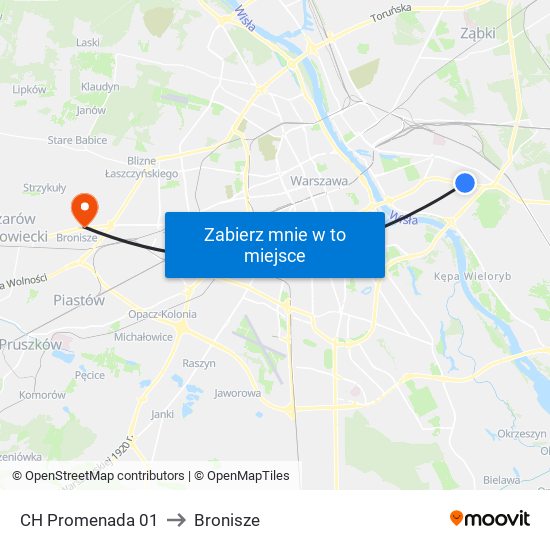 CH Promenada 01 to Bronisze map