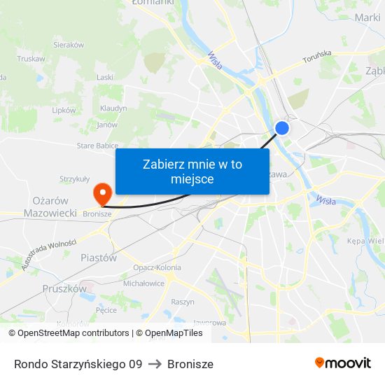 Rondo Starzyńskiego 09 to Bronisze map