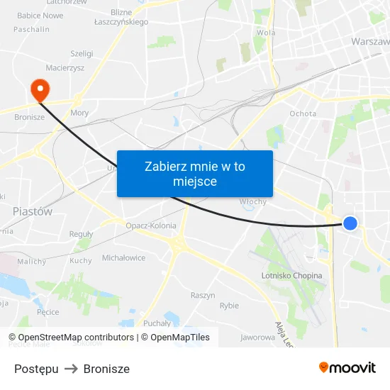 Postępu to Bronisze map