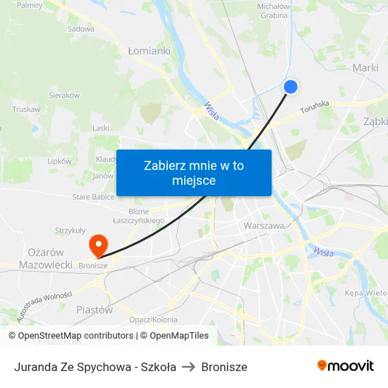 Juranda Ze Spychowa - Szkoła to Bronisze map