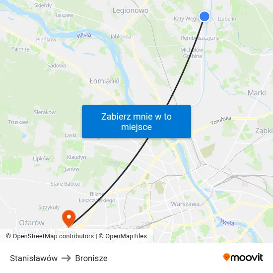 Stanisławów to Bronisze map