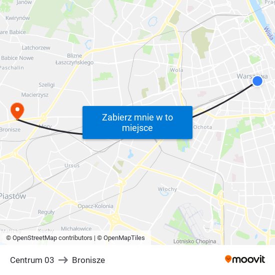 Centrum 03 to Bronisze map