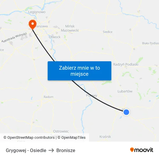 Grygowej - Osiedle to Bronisze map