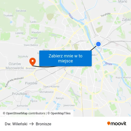 Dw. Wileński to Bronisze map