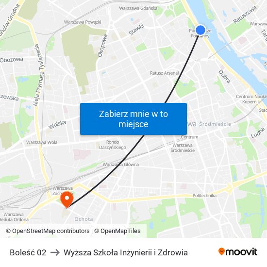 Boleść 02 to Wyższa Szkoła Inżynierii i Zdrowia map