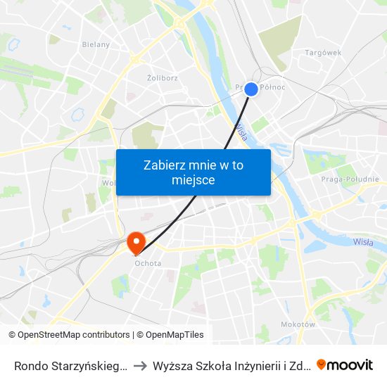 Rondo Starzyńskiego 08 to Wyższa Szkoła Inżynierii i Zdrowia map