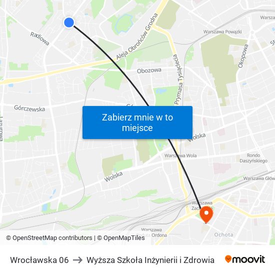 Wrocławska 06 to Wyższa Szkoła Inżynierii i Zdrowia map