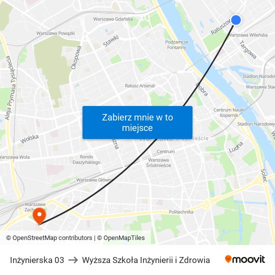 Inżynierska 03 to Wyższa Szkoła Inżynierii i Zdrowia map