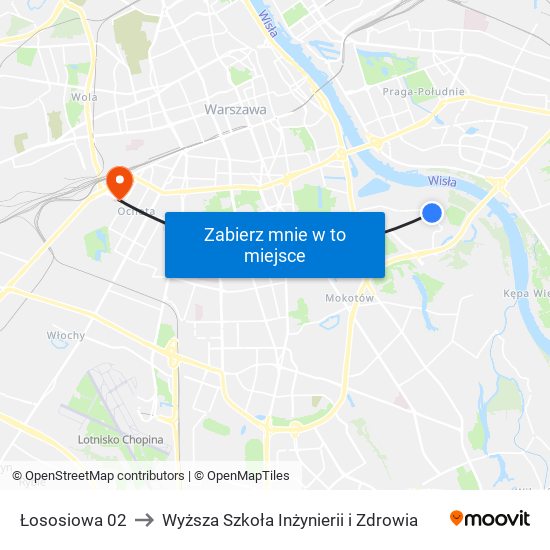 Łososiowa to Wyższa Szkoła Inżynierii i Zdrowia map