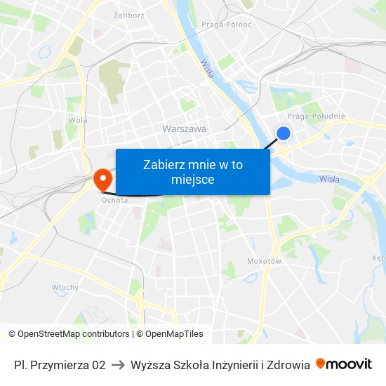 Pl. Przymierza 02 to Wyższa Szkoła Inżynierii i Zdrowia map