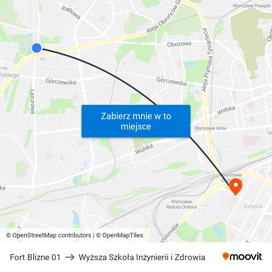 Fort Blizne 01 to Wyższa Szkoła Inżynierii i Zdrowia map