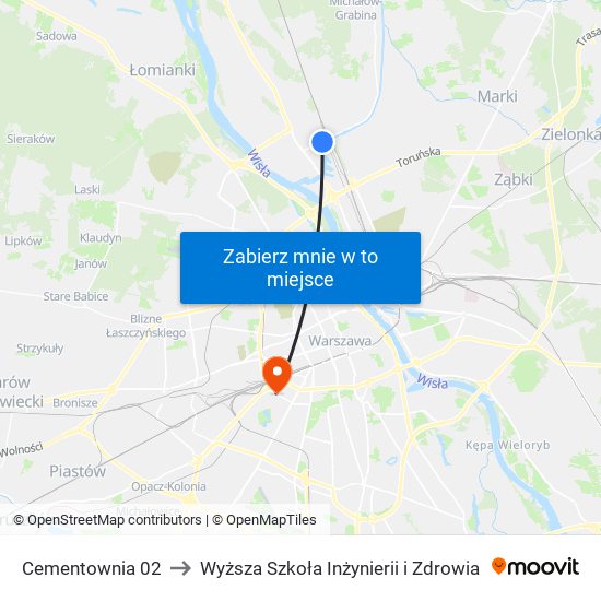 Cementownia 02 to Wyższa Szkoła Inżynierii i Zdrowia map