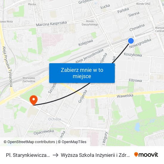 Pl. Starynkiewicza 01 to Wyższa Szkoła Inżynierii i Zdrowia map