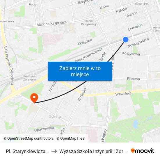 Pl. Starynkiewicza 02 to Wyższa Szkoła Inżynierii i Zdrowia map