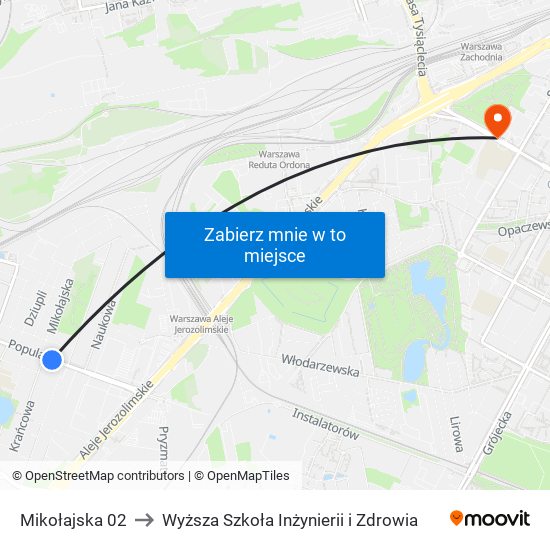 Mikołajska 02 to Wyższa Szkoła Inżynierii i Zdrowia map