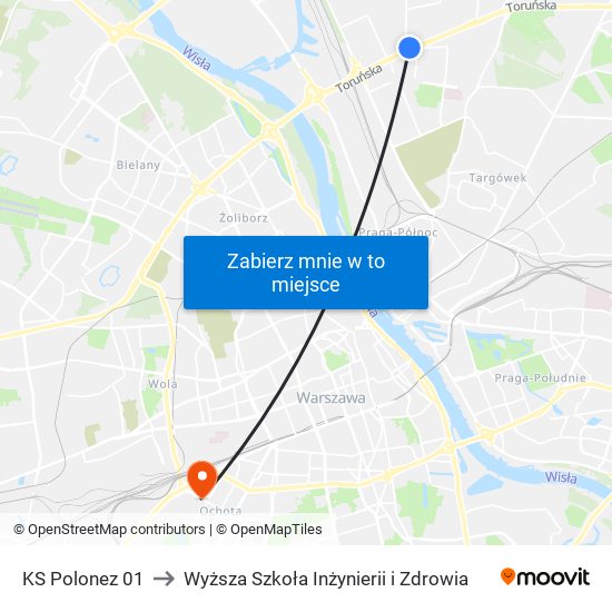 KS Polonez 01 to Wyższa Szkoła Inżynierii i Zdrowia map