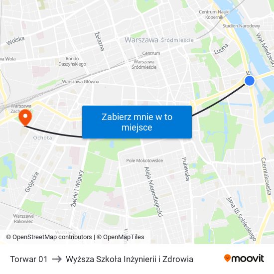 Torwar 01 to Wyższa Szkoła Inżynierii i Zdrowia map