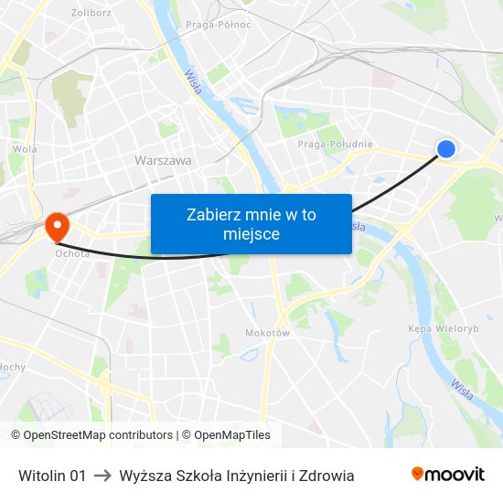 Witolin 01 to Wyższa Szkoła Inżynierii i Zdrowia map