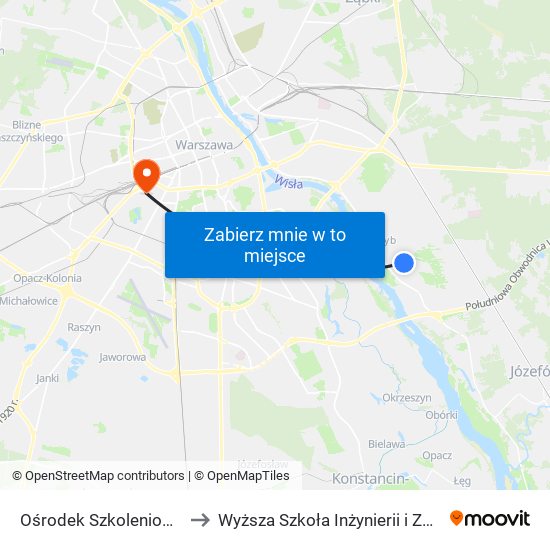 Ośrodek Szkoleniowy 01 to Wyższa Szkoła Inżynierii i Zdrowia map