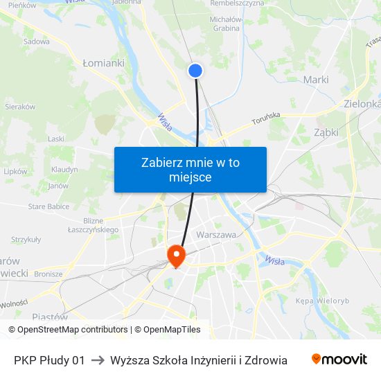 PKP Płudy 01 to Wyższa Szkoła Inżynierii i Zdrowia map