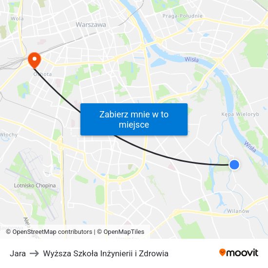 Jara 02 to Wyższa Szkoła Inżynierii i Zdrowia map