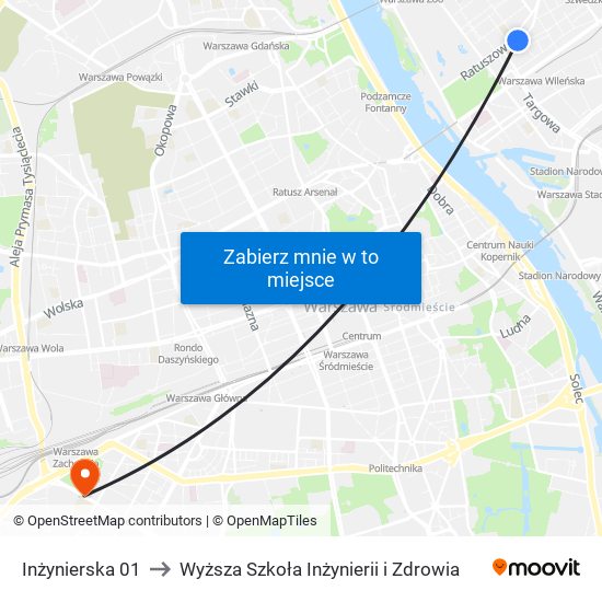 Inżynierska 01 to Wyższa Szkoła Inżynierii i Zdrowia map