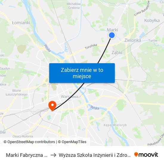 Marki Fabryczna 02 to Wyższa Szkoła Inżynierii i Zdrowia map