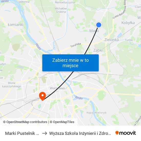 Marki Pustelnik 01 to Wyższa Szkoła Inżynierii i Zdrowia map