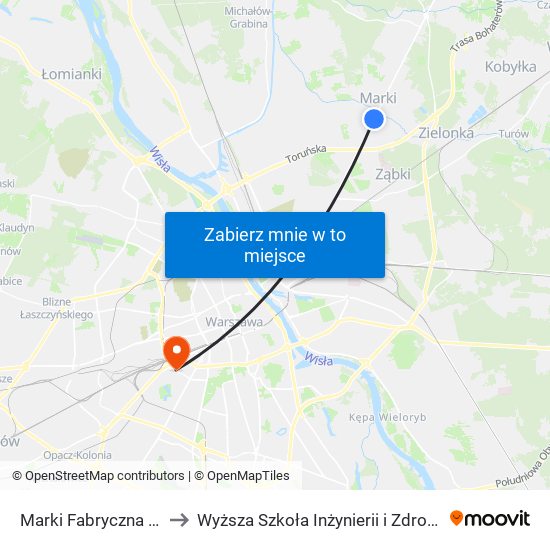 Marki Fabryczna 01 to Wyższa Szkoła Inżynierii i Zdrowia map