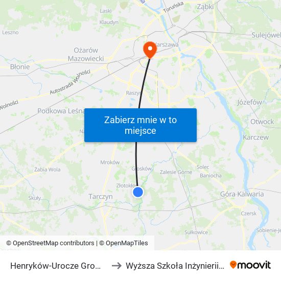 Henryków-Urocze Gromadzka 01 to Wyższa Szkoła Inżynierii i Zdrowia map