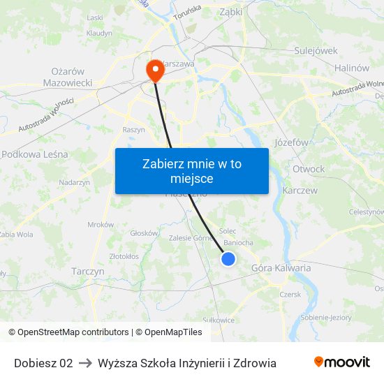 Dobiesz 02 to Wyższa Szkoła Inżynierii i Zdrowia map