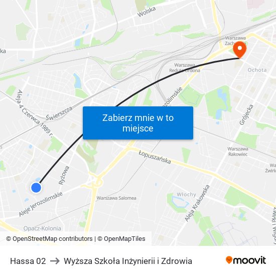 Hassa to Wyższa Szkoła Inżynierii i Zdrowia map