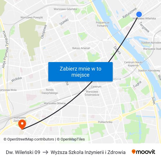 Dw. Wileński 09 to Wyższa Szkoła Inżynierii i Zdrowia map